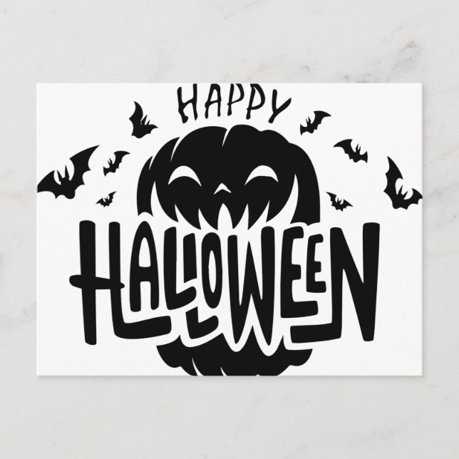 Stickers happy Halloween Postcard (Front)
