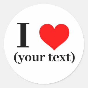 Stickers I heart  - Custom (add image/text)