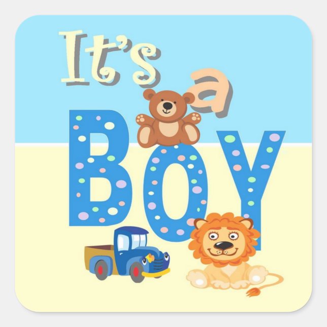 Stickers - It's A Boy Toys (Front)