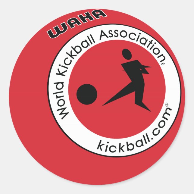 Stickers - Kickball Logo (Front)