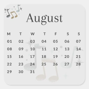 Stickers Month of the Year - August (S'I) *2022