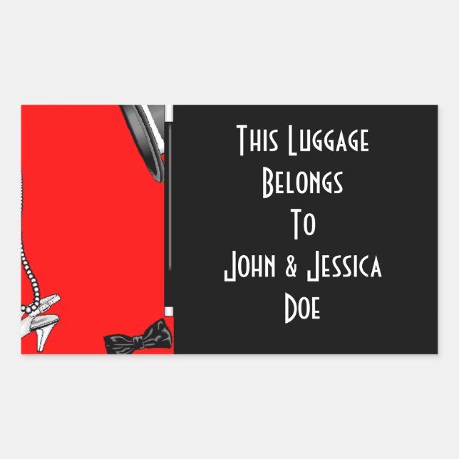 Stickers Personalised Tagging for Suitcase Travel (Front)