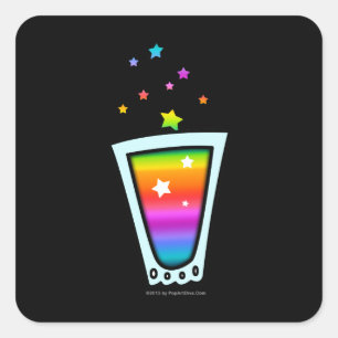 STICKERS - RAINBOW SHOT GLASS