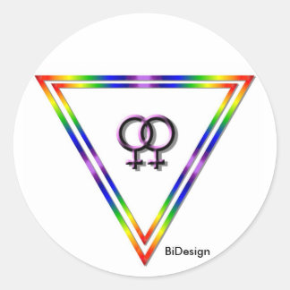 Stickers Rainbow Triangle Female/Female