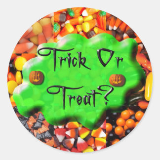 Stickers - Slimy Trick Treat on Candies