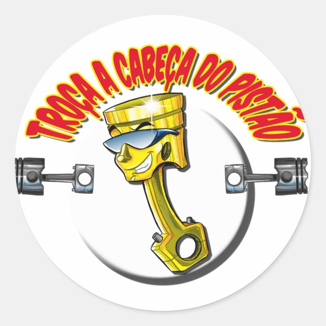 Stickers — Throat The Head of the "Piston" (Front)