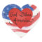 Stickers USA God Bless America Heart