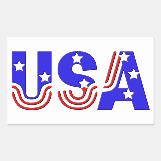 Stickers - USA in Stars and Stripes (Front)