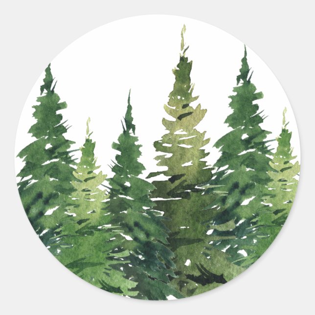 Stickers - Watercolor Forest (Front)