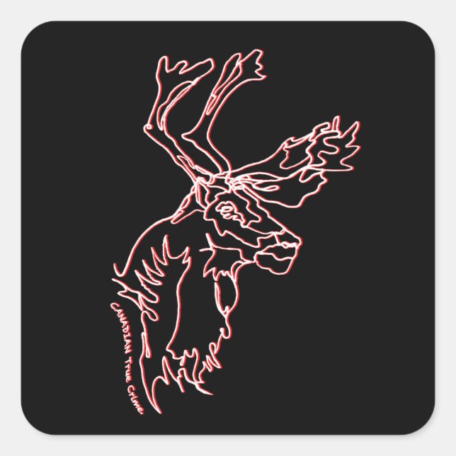 Stickers with carribou design (Front)