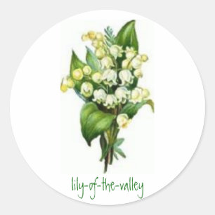 Stickers with Lily-of-the-Valley Design