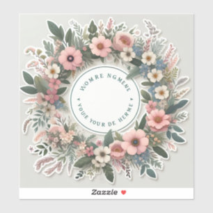 stickers with personalized text such as names or v