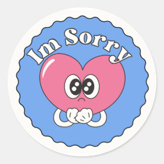 Stickers with the title "im sorry"
