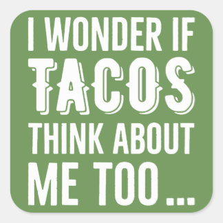 Stickers Wonder Tacos Thinking