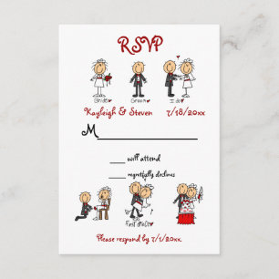 Stickfigure RSVP Card