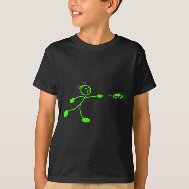 Stickman Disc Golf Disc Golfers  T-Shirt (Front)