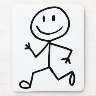 Stickman Runner Mouse Pad