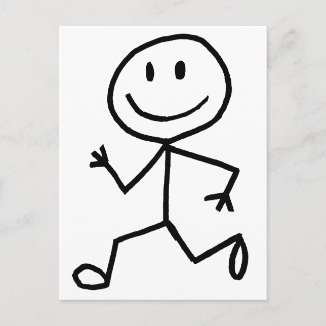 Stickman Runner Postcard (Front)