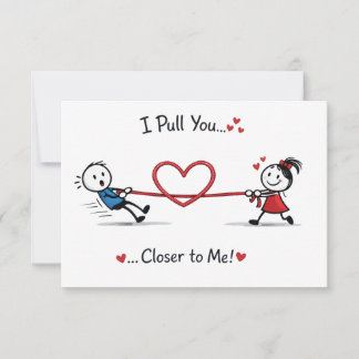 Stickman Tug of Love Card