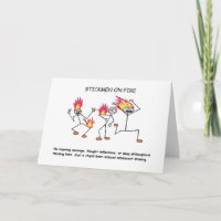 STICKMEN ON FIRE card