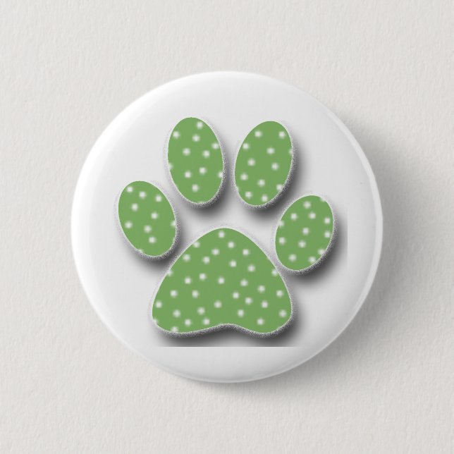 Sticky Catus Paw 6 Cm Round Badge (Front)