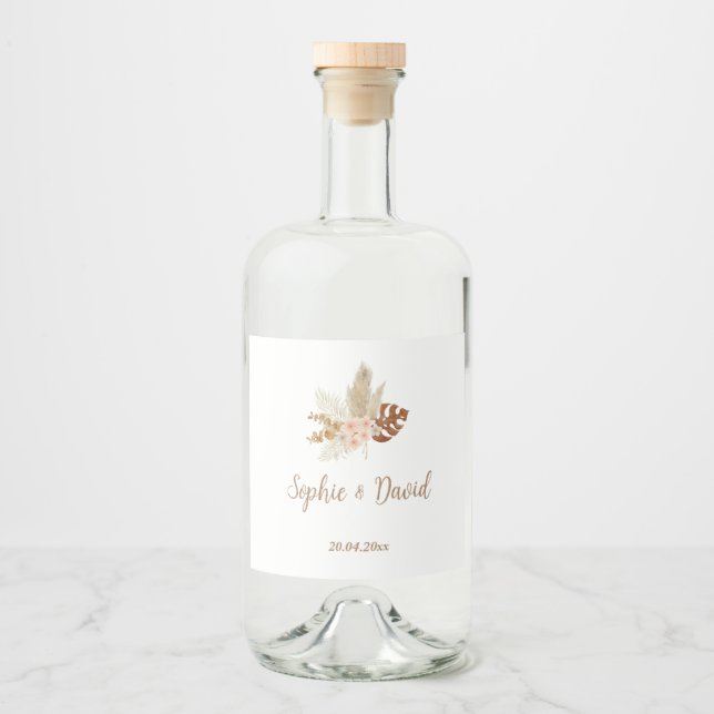 Sticky Labels Wedding Bohemian (Front)