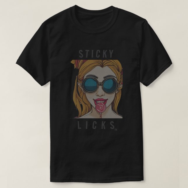 STICKY LICKS LOLLIPOP Tee (Design Front)