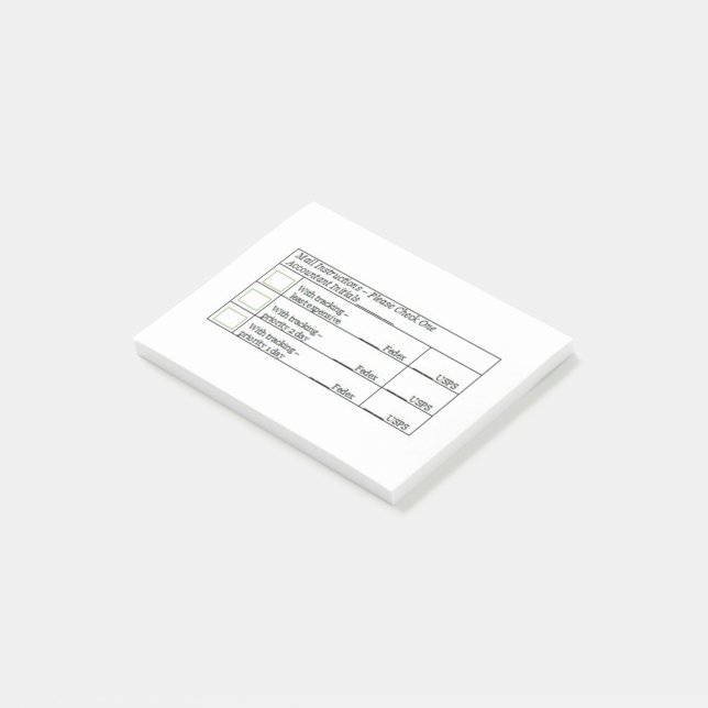 Sticky Note for Mail (Angled)