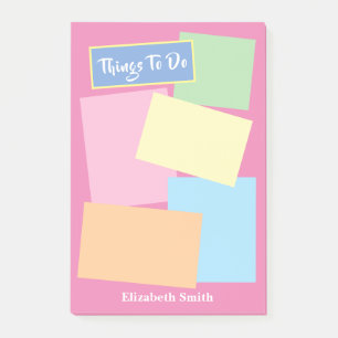 Sticky Note Papers Pastel Colours Post-it Notes