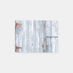 Sticky Notes White Wash Wood Barn Door Country Rus