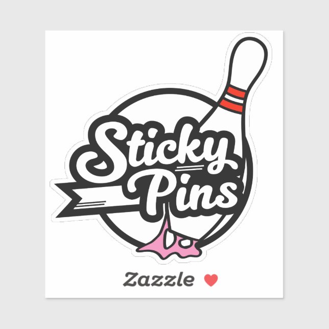 "Sticky Pins" Bowling Team Logo (Sheet)