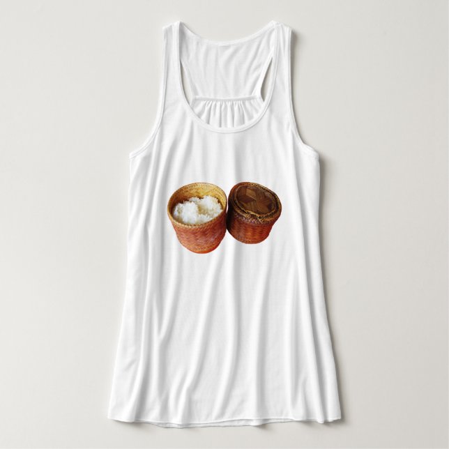 Sticky Rice [Khao Niao] Thai Lao Food Singlet (Design Front)