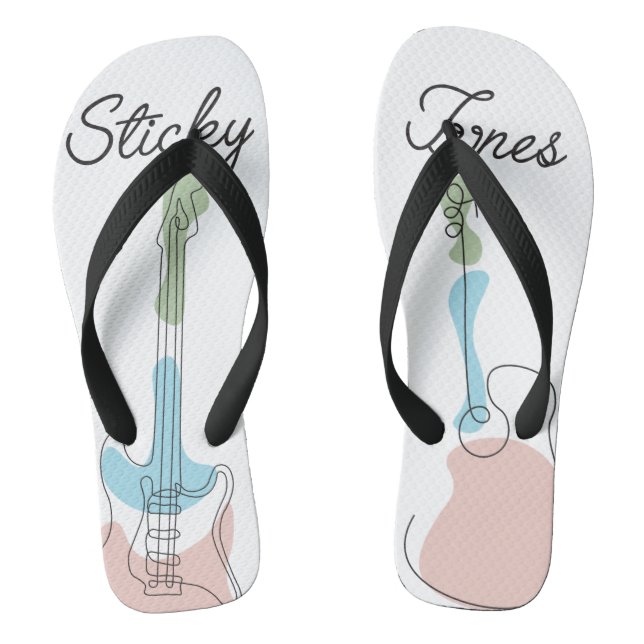 Sticky Tunes | Flip-Flops | "Let Music Speak" Jandals (Footbed)