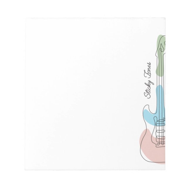 Sticky Tunes | Notizblock | Let Music Speak  Notepad (Front)