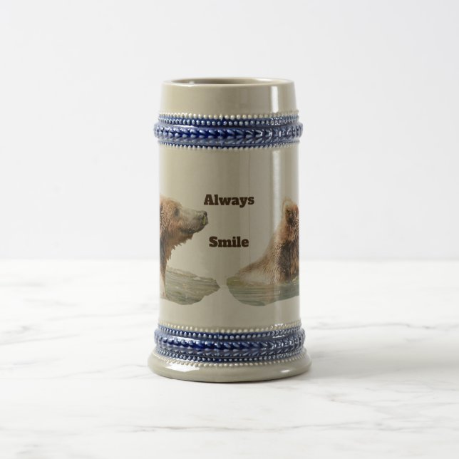 Stien w/ grizzly bear beer stein (Center)