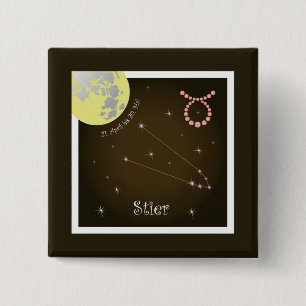 Stier 21. April bis 20. Mai Buttons