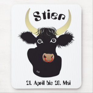 Stier 21. April bis 20. Mai Mauspad Mouse Pad