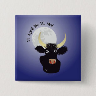 Stier Tierkreiszeichen Buttons