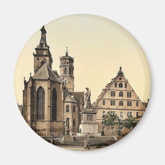 Stiftkirche, Stuttgart, Wurtemburg, Germany rare P Magnet (Front)