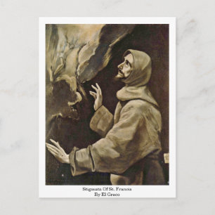 Stigmata Of St. Francis By El Greco Postcard