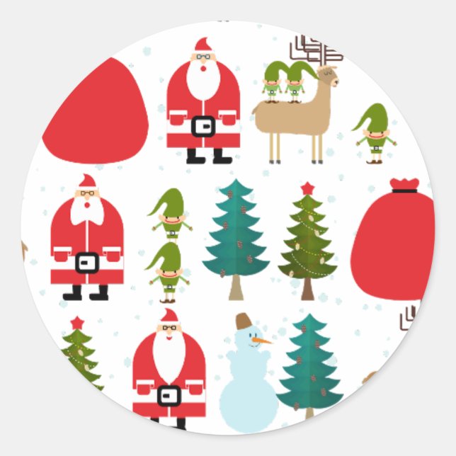 stiker classic round sticker (Front)