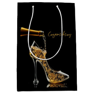 Stiletto and Sparkling Wine Gift Bag