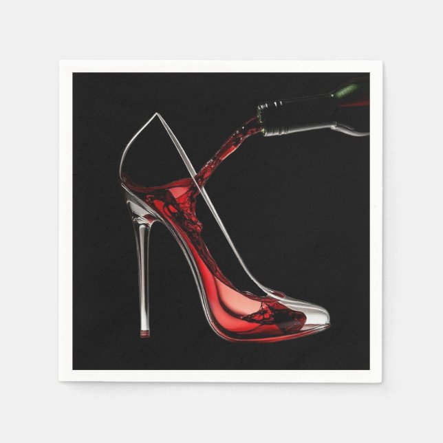 Stiletto and Wine Napkin (Front)