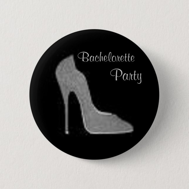 Stiletto Bachelorette Party 6 Cm Round Badge (Front)