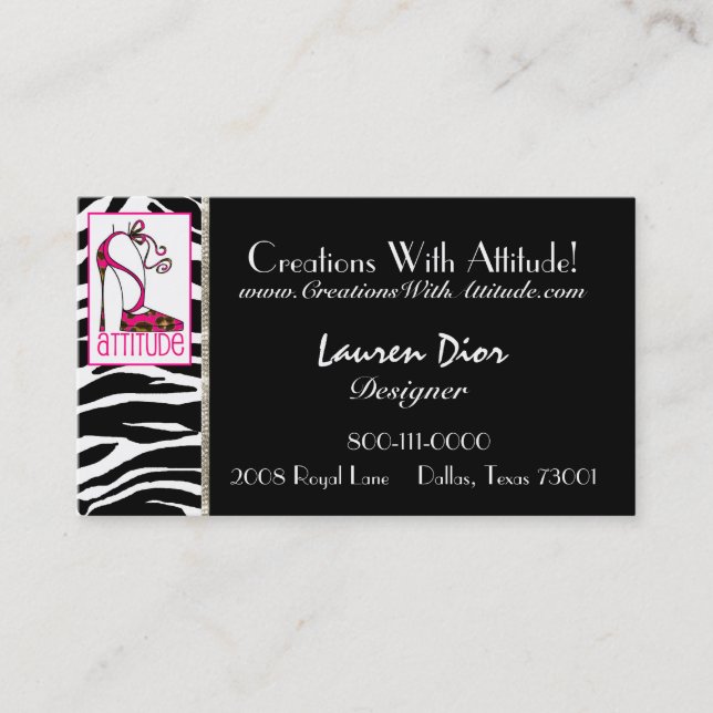 Stiletto Designer Business Cards (Front)