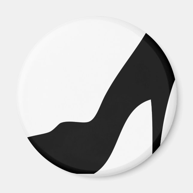 stiletto high heeled shoe icon magnet (Front)
