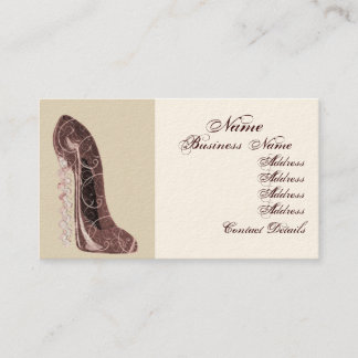 Stiletto Shoe Art Business Cards