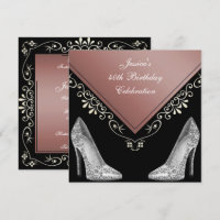 Stilettos & Decorative Swirls 40th Birthday