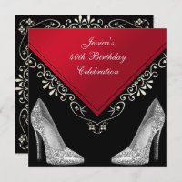 Stilettos & Decorative Swirls 40th Birthday