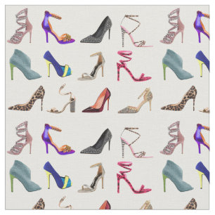 Stilettos High Heel Collage Fabric